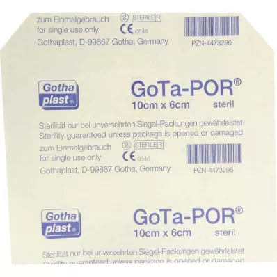 GOTA-POR Sterilní náplast na rány 60x100 mm, 1 ks