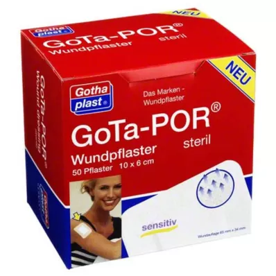 GOTA-POR Sterilní náplast na rány 60x100 mm, 50 ks GOTA-POR Sterilní náplast na rány 60x100 mm, 50 ks