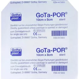 GOTA-POR Sterilní náplast na rány 80x100 mm, 1 ks