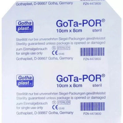 GOTA-POR Sterilní náplast na rány 80x100 mm, 1 ks