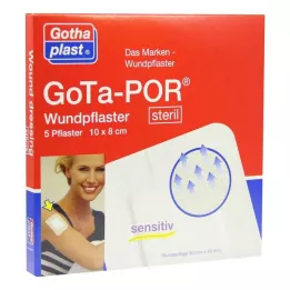 GOTA-POR Sterilní náplast na rány 80x100 mm, 5 ks