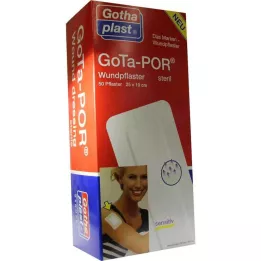 GOTA-POR Sterilní náplast na rány 100x250 mm, 50 ks