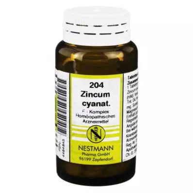 ZINCUM CYANATUM F Complex č. 204 Tablety, 120 ks ZINCUM CYANATUM F Complex č. 204 Tablety, 120 ks