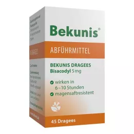 BEKUNIS Dragees Bisacodyl 5 mg entericky potahované tablety, 45 ks