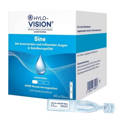 HYLO-VISION sinusové jednodávkové pipety, 60X0,4 ml HYLO-VISION sinusové jednodávkové pipety, 60X0,4 ml