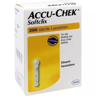 ACCU-CHEK Lancety Softclix, 200 ks