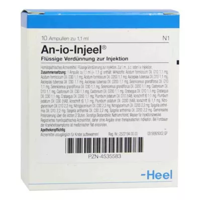 AN-IO Ampule Injeel, 10 ks