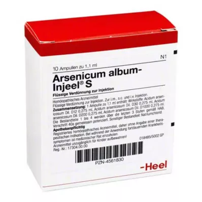 ARSENICUM ALBUM INJEEL Ampule S, 10 ks