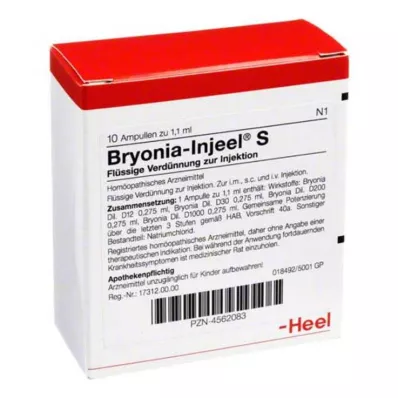 BRYONIA INJEEL Ampule S, 10 ks