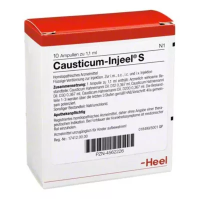 CAUSTICUM INJEEL Ampule S, 10 ks