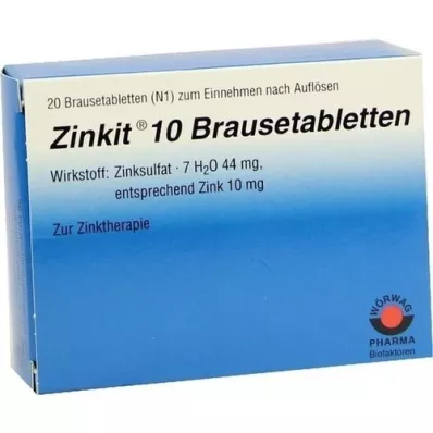 ZINKIT 10 šumivých tablet, 20 ks