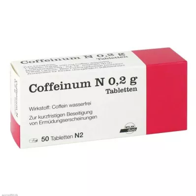 COFFEINUM N 0,2 g tablety, 50 ks