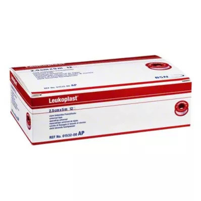 LEUKOPLAST 2,5 cmx5 m, 12 ks