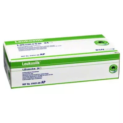 LEUKOSILK 1,25 cmx5 m, 24 ks