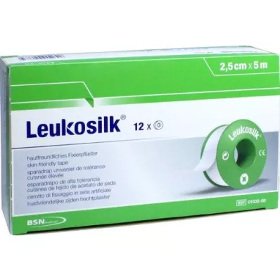 LEUKOSILK 2,5 cmx5 m, 12 ks