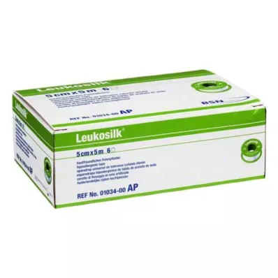 LEUKOSILK 5 cmx5 m, 6 ks