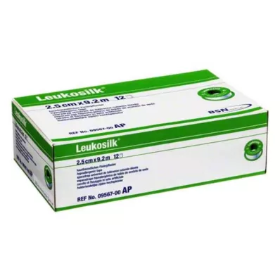 LEUKOSILK 2,5 cmx9,2 m, 12 ks