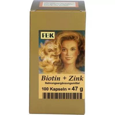 BIOTIN PLUS Zinkové kapsle na vlasy, 100 kapslí