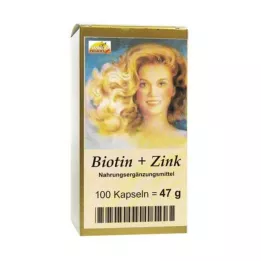BIOTIN PLUS Zinkové kapsle na vlasy, 100 kapslí