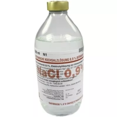 ISOTONISCHE Fyziologický roztok 0,9% Bernburg Inf.-L.Glass, 500 ml