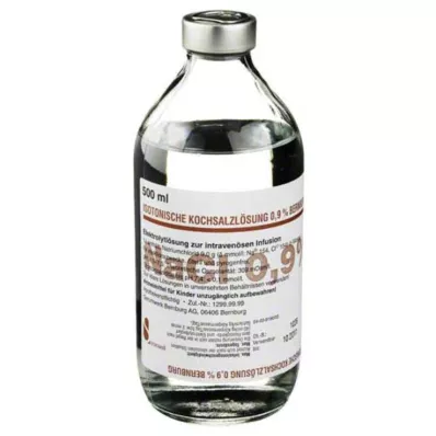 ISOTONISCHE Fyziologický roztok 0,9% Bernburg Inf.-L.Glass, 500 ml