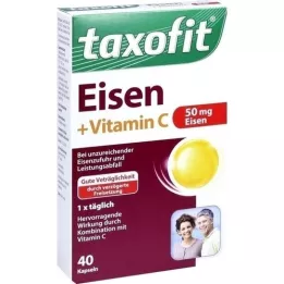 TAXOFIT Železo+vitamín C Softgels, 40 kapslí