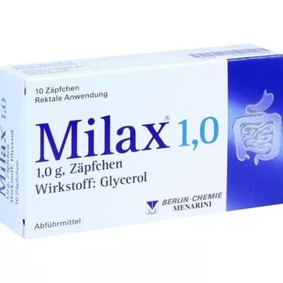 MILAX 1.0 Čípky, 10 ks