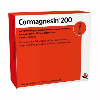 CORMAGNESIN 200 ampulí, 10X10 ml