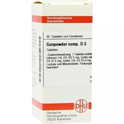 GUNPOWDER comp.D 3 tablety, 80 ks