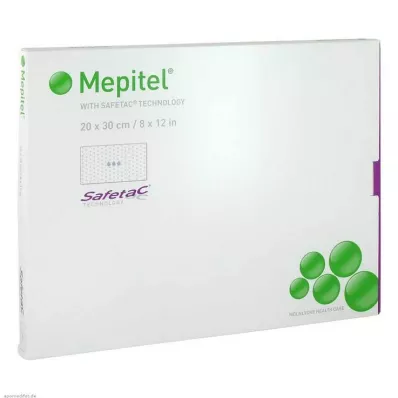 MEPITEL Silikonový síťový obvaz 20x30 cm sterilní, 5 ks