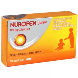NUROFEN Junior 125 mg čípky, 10 ks