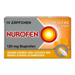 NUROFEN Junior 125 mg čípky, 10 ks