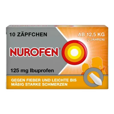 NUROFEN Junior 125 mg čípky, 10 ks