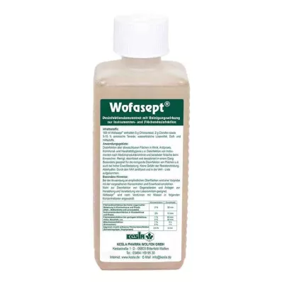 WOFASEPT Dezinfekce nástrojů a povrchů, 250 ml