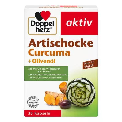 DOPPELHERZ Artyčok + olivový olej + kurkuma, 30 kapslí