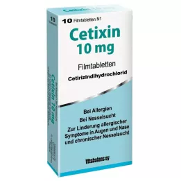 CETIXIN 10 mg potahované tablety, 10 kusů