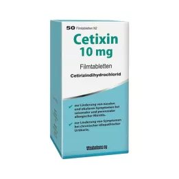CETIXIN 10 mg potahované tablety, 50 ks