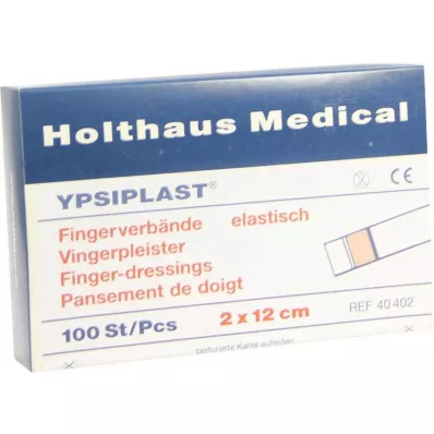 FINGERVERBAND Ypsiplast 2x12 cm elastická kůže, 100 ks FINGERVERBAND Ypsiplast 2x12 cm elastická kůže, 100 ks