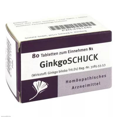 GINKGOSCHUCK Tablety, 80 ks