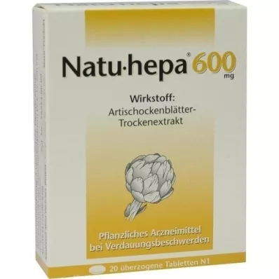 NATU HEPA 600 mg potahované tablety, 20 ks