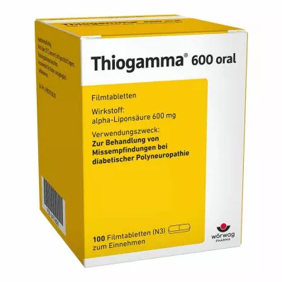 THIOGAMMA 600 potahovaných tablet, 100 ks