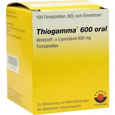 THIOGAMMA 600 potahovaných tablet, 100 ks