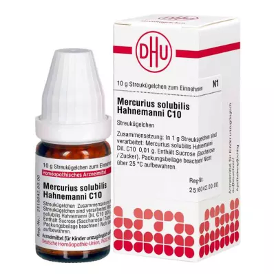 MERCURIUS SOLUBILIS Hahnemanni C 10 globulí, 10 g