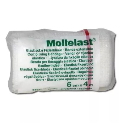 MOLLELAST Obvaz 6 cmx4 m bílý, 1 ks