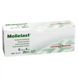 MOLLELAST Obvazy 6 cmx4 m bílé, 20 ks