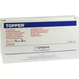 TOPPER Slit Compr.5x5 cm sterilní, 20X5 ks