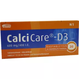 CALCICARE D3 žvýkací tablety, 20 ks
