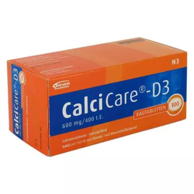 CALCICARE D3 žvýkací tablety, 100 ks