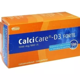 CALCICARE D3 forte šumivé tablety, 100 ks