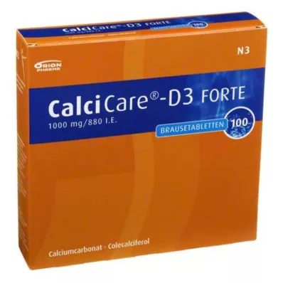 CALCICARE D3 forte šumivé tablety, 100 ks CALCICARE D3 forte šumivé tablety, 100 ks